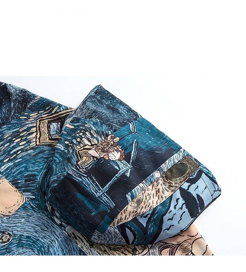 Giacca con cappuccio versatile con stampa retrò e revers in jacquard da uomo - Tessuto elasticizzato in quattro direzioni, vestibilità ampia, abbigliamento casual da strada per primavera e autunno_voghion.com