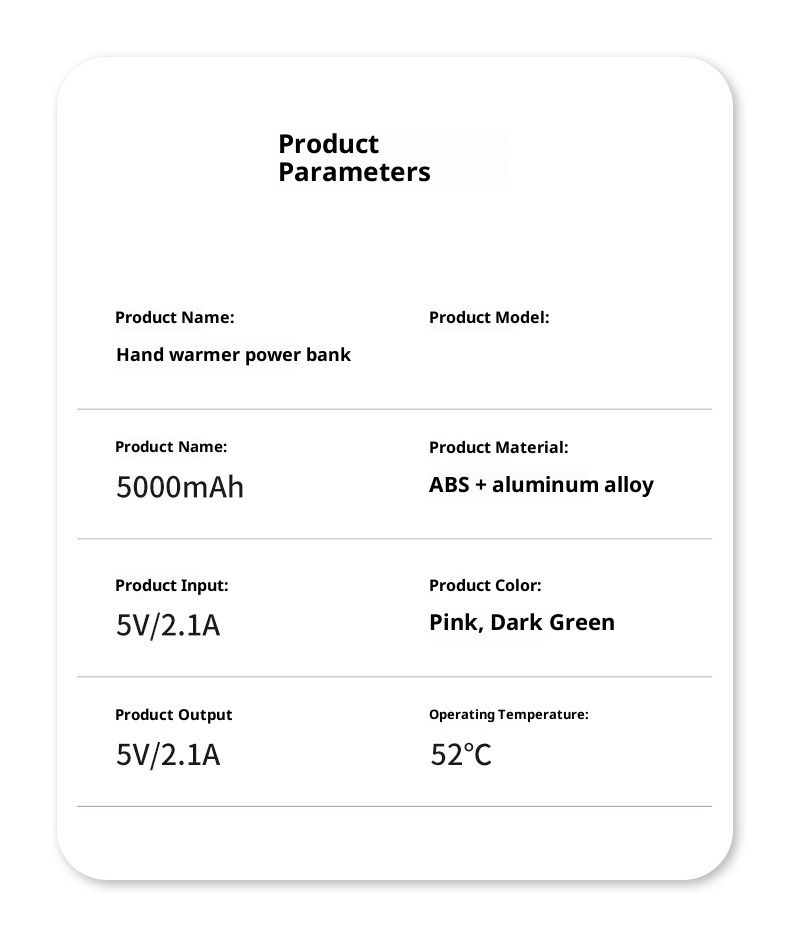 Set regalo 3 in 1 in stile vintage: specchio per il trucco a LED, power bank da 6000 mAh e scaldamani regolabile con ricarica USB - illuminazione bifacciale_voghion.com