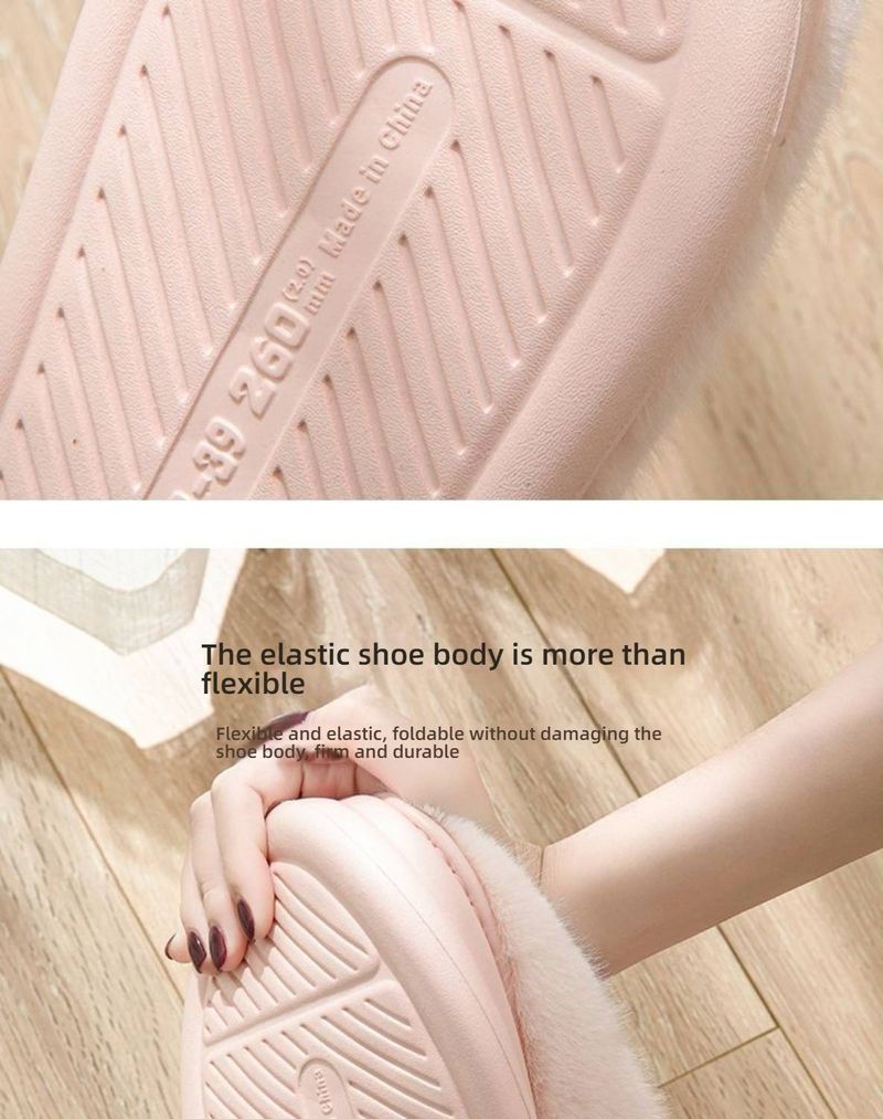 Soft Fleece-Lined House Slippers For Women & Men – Cozy Indoor Winter Shoes With Non-Slip Latex Sole (Unisex, Machine Washable)_voghion.com