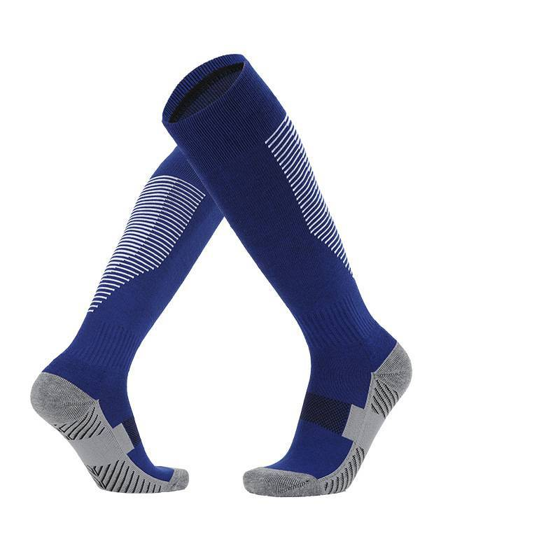 Football Socks Colored Terry Cloth Bottom Children's Soccer Socks, Adult Over The Knee Non Slip Socks, Long Striped Soccer Sports Socks_voghion.com