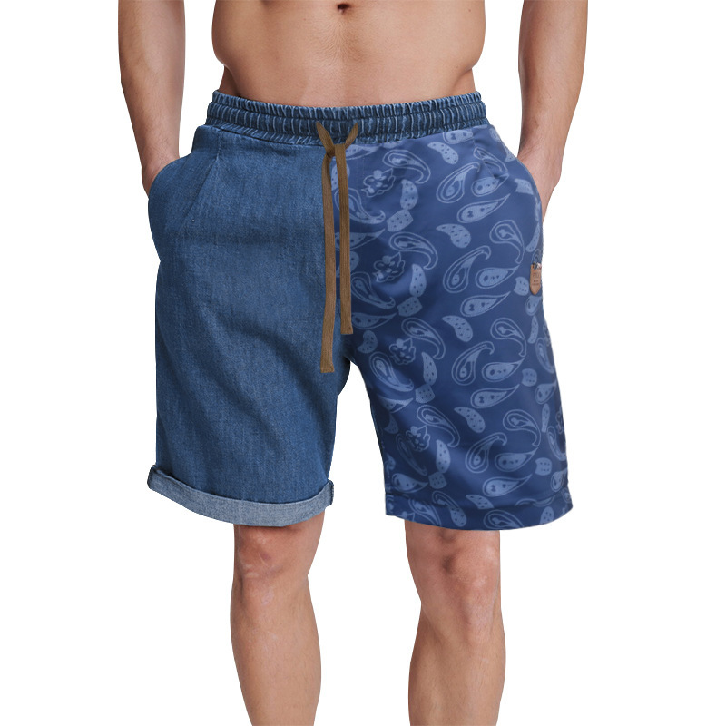Herren Shorts Sommer Lose Größe Freizeit Sport Taille Blossom Split Hose Große Shorts_voghion.com
