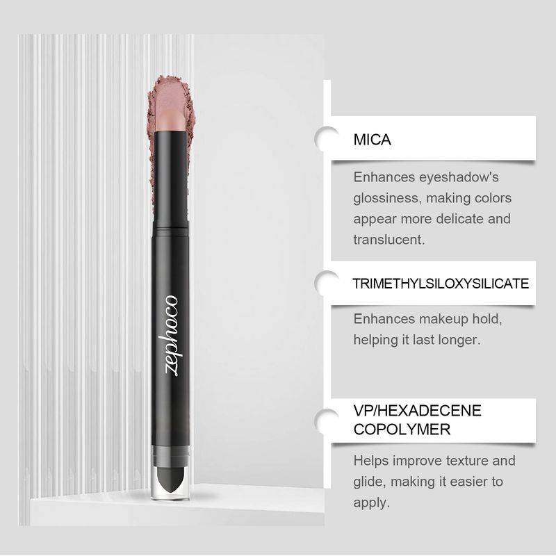 Zephoco Pfirsichrosa, zart glänzend, natürliche Farbe, täglich tragbarer Lidschattenstift_voghion.com