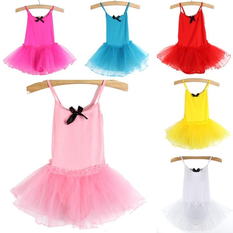 Design3-8 år Ballerinaklänning Barn Bomull Dans Balett Tutu Klänning Leotard Flicka Bodybuilding Danskläder Ballerina Festkostymer_voghion.com