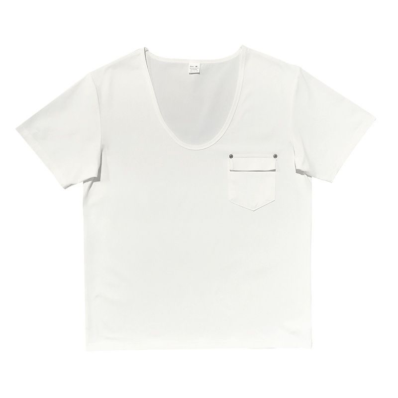 Herren-T-Shirt mit V-Ausschnitt und Tasche – Leichtes Polyester-Mischgewebe mit knitterfreier Oberfläche (S-XXXL) – Lässiges T-Shirt mit schmaler Passform für Komfort im Alltag_voghion.com