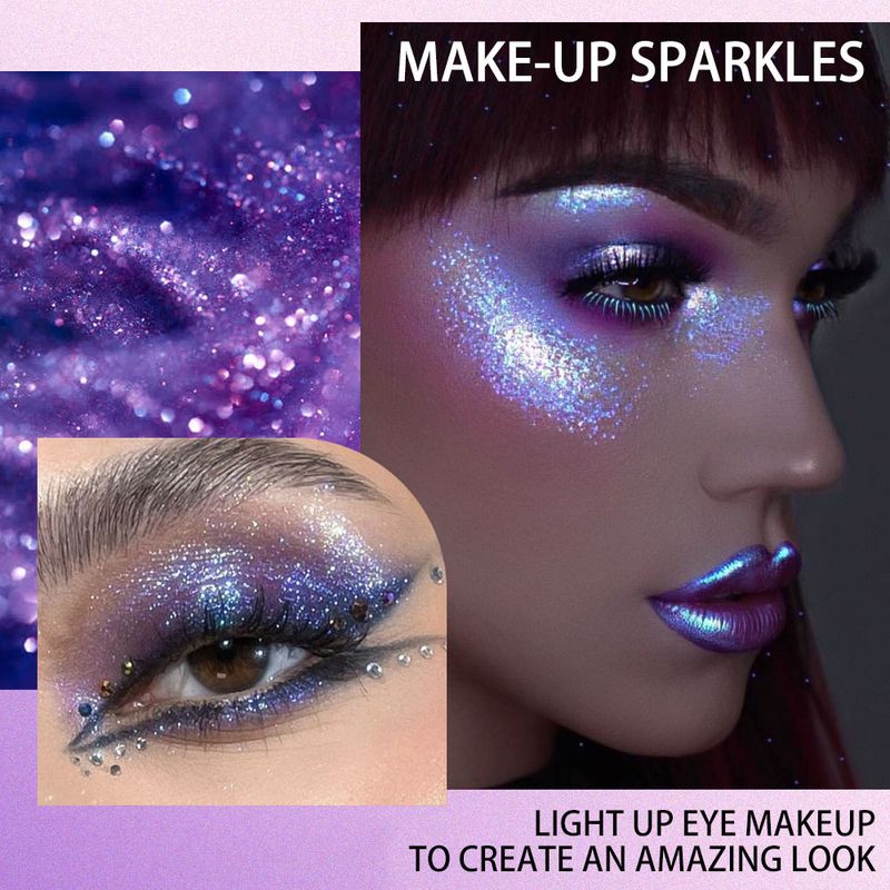 QICIY+10 Flashing Long-lasting Color Rendering Non-smudging Waterproof Brightening Eyeshadow Makeup_voghion.com