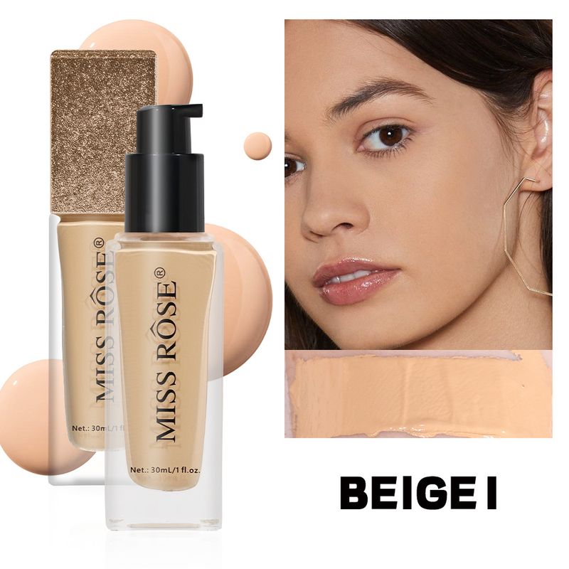 Makeup Long Lasting Waterproof Non Smearing Liquid Foundation Light Natural Clear Sweat Proof Oil Control Concealer Foundation_voghion.com