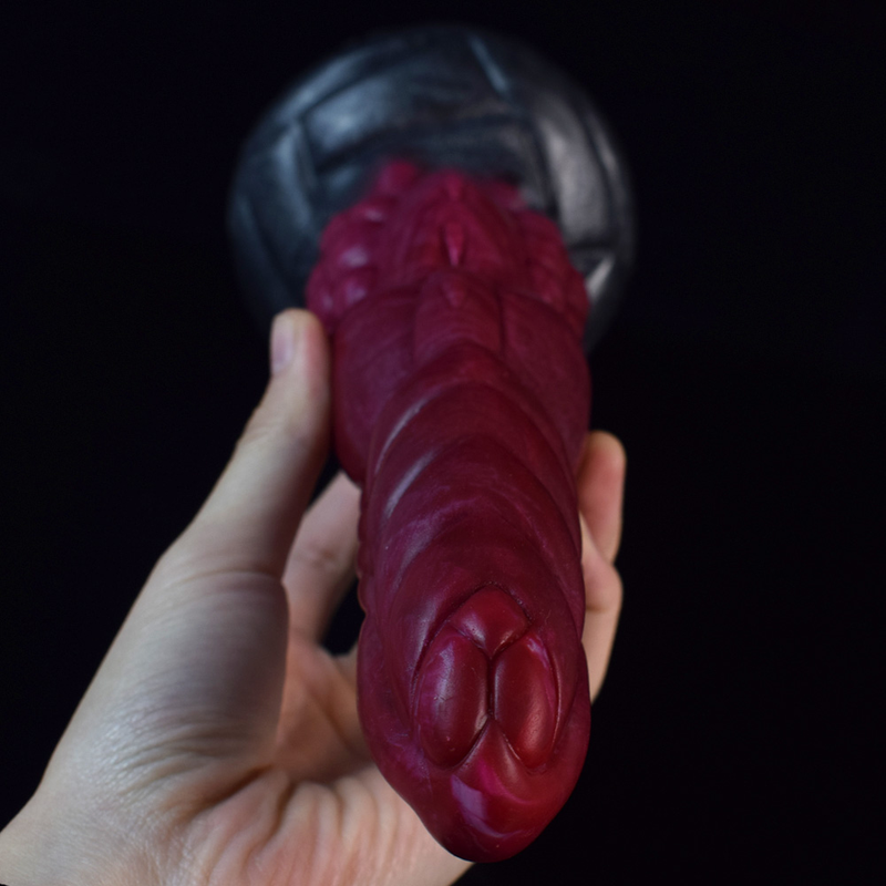 NNSX Tumour  Irregularity Realistic Dildo Stimulating Glossy Snow Beef Silicone With Suction Cup Anal Toys Gay_voghion.com
