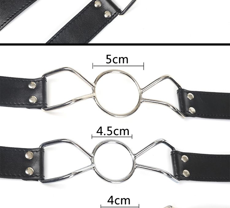 Bavaglio ad anello di ferro con apertura forzata SM Deep Throat Mouth Plug Alternative Props Giocattoli sessuali per adulti_voghion.com