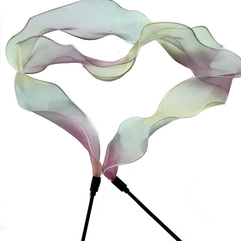 Macaron Color Ribbon Teaser Wand Cat Interactive Boredom Relief Pet Toy_voghion.com