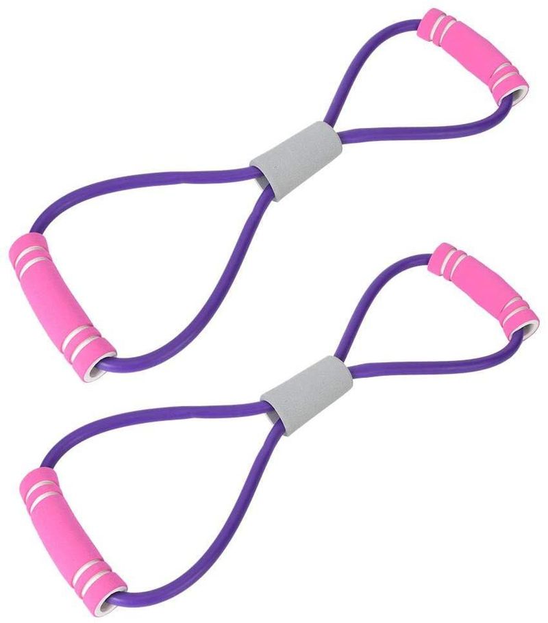 Auf Lager: Offener Brustexpander mit Widerstandsband für Yoga und Fitness, 8-förmiges Zugseil, Zuggerät in Form einer Acht_voghion.com