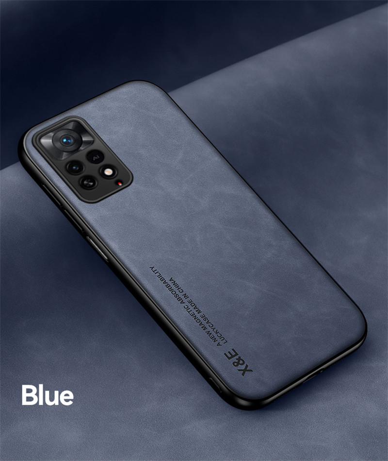 Luksus retro skinnveske til Xiaomi Redmi Note 11 Pro 11S 10S 10 11T Pro 9 9s K50 K40 K30 10C myk silikonrammetelefon_voghion.com