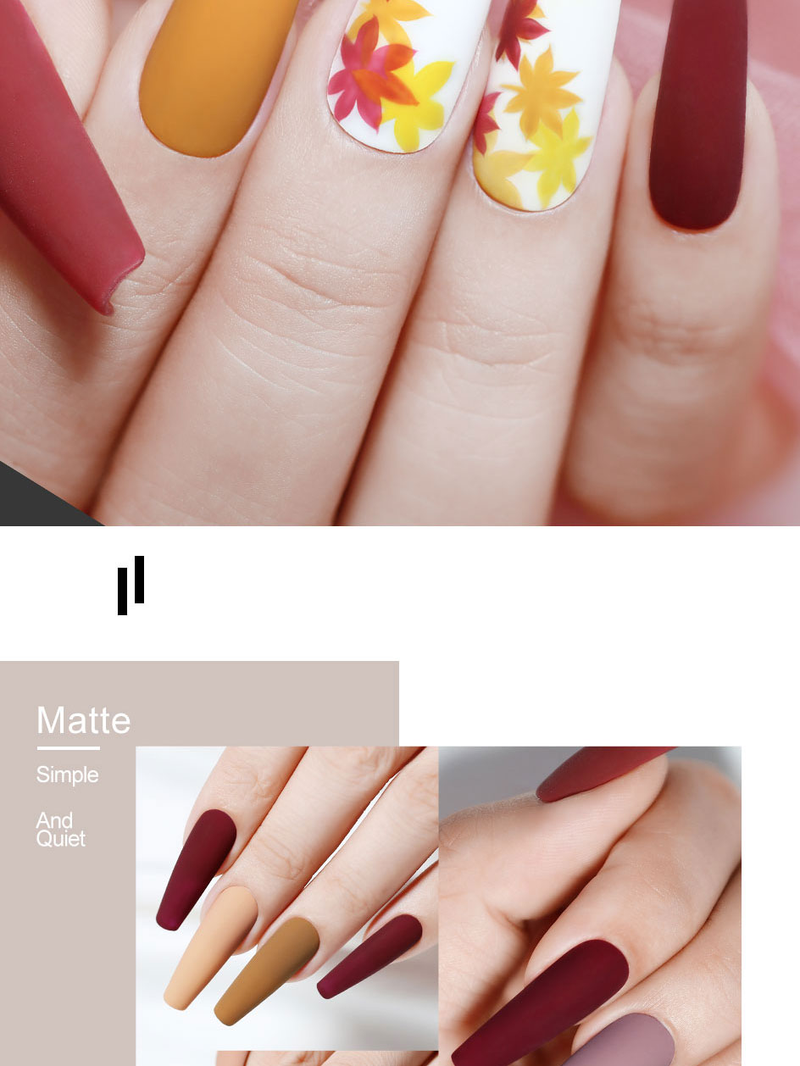Arte Clavo Matte Velvet Top Coat UV Gel Soak Off 10ml Lack Semi-permanent Nagellack Seal Gel Polish Nagelkonst Dekorationer Verktyg_voghion.com