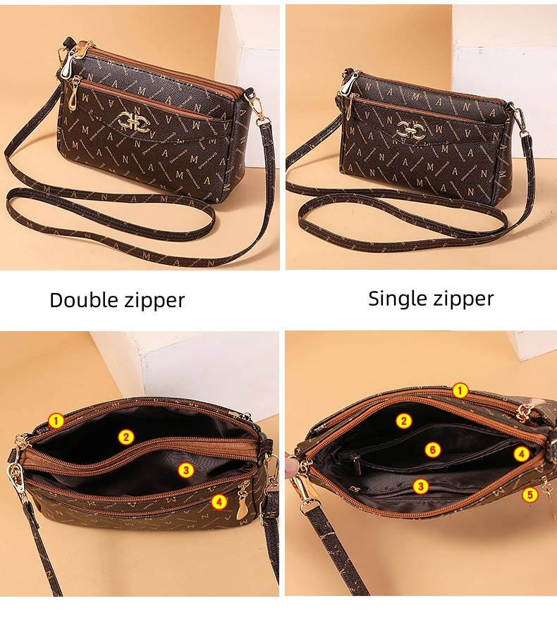 Borsa di design da donna di nuova tendenza borsa da donna Moda signora di mezza età madre confezione a tracolla per cellulare piccola borsa quadrata_voghion.com