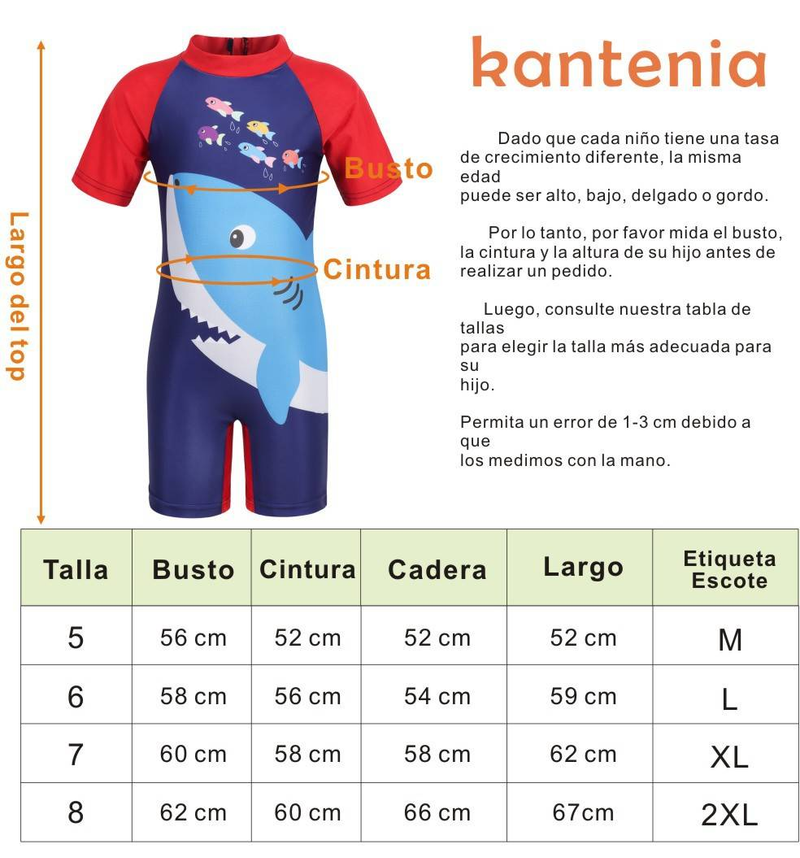 Maiôs infantis para mães e filhos, maiôs de secagem rápida para bebês, tubarões de desenho animado, maiôs fofos para meninos e meninas_voghion.com