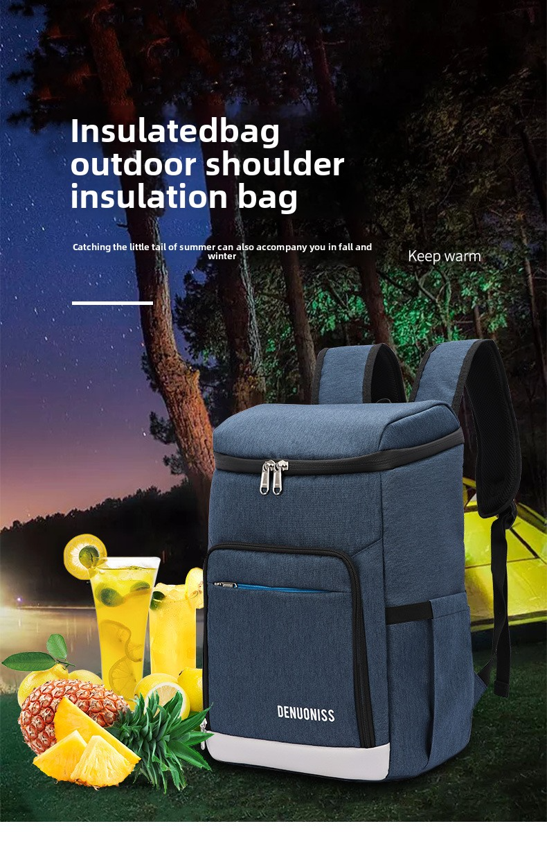Insulated Backpack Cooler – 23L-28L Waterproof Oxford Picnic Bag For Camping, Beach & Tailgating, Foldable & Portable With Multi-Color Options_voghion.com