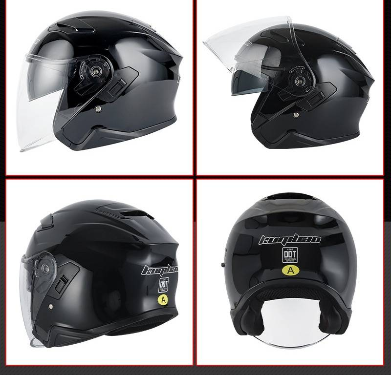 K23 Bluetooth Motosiklet Yarım Kaskı Çift Vizörlü - 3C Sertifikalı - Her Mevsim İçin Unisex (Birden Fazla Mat ve Parlak Renk Mevcuttur)_voghion.com