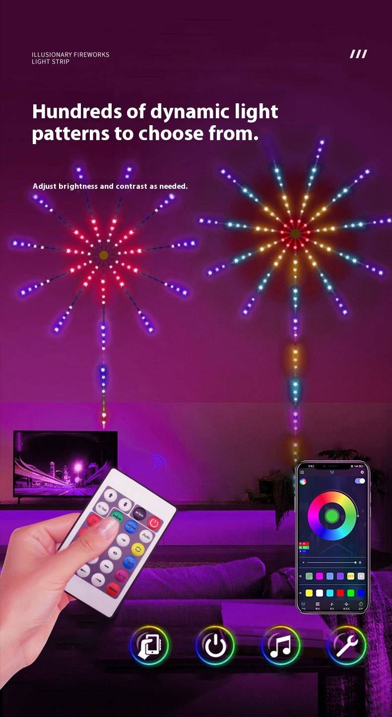 Tira de luces LED RGB USB de 5 V: aplicación inteligente, Bluetooth, control remoto por infrarrojos, sincronización de sonido, chip SMD 5050 (30 LED/m), vida útil de 50 000 h, no impermeable._voghion.com