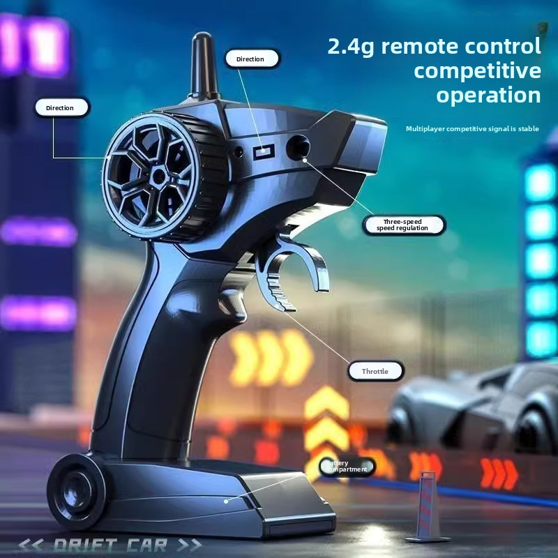 2.4G Remote Control Four-wheel Drive Simulation Sports Car Passionate Racing Boy's Toy Variable Speed Drift Racing Cars Model_voghion.com