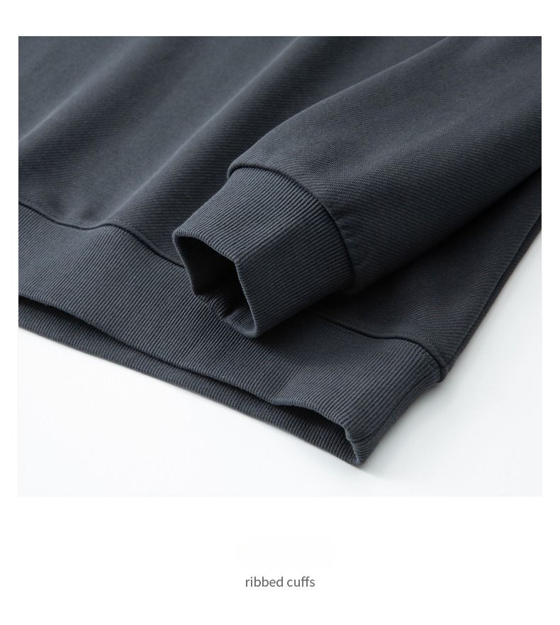 Unisex Heavyweight Fleece Crewneck Sweatshirt - 350GSM Twill Fabric Drop Shoulder Design For Men & Women_voghion.com