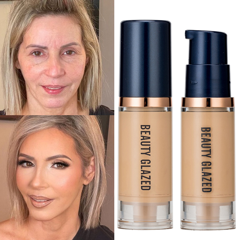 Vloeibare 6 ml gezichtsfoundation Volledige concealer Make-up Waterdichte basis Fleuren Whitening Cover Donkere kringen Mat_voghion.com