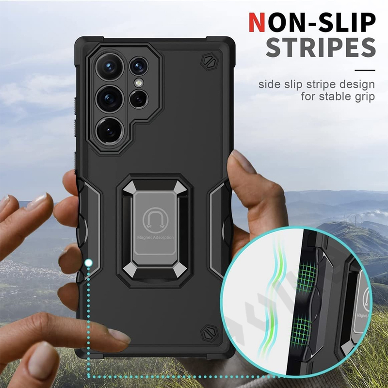 HUIKAI Case For Samsung Galaxy S22 S21 Note 20 Ultra Plus A53 A33 A23 Camera Lens Protection Camera Lens Protection Stan_voghion.com