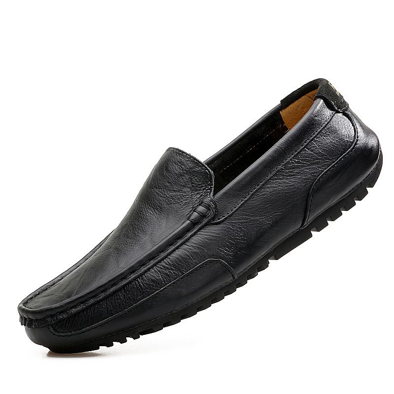 ShoeGlobe, produttore di berretti in stock a lungo termine, scarpe da guida casual da uomo in pelle di grandi dimensioni, in stile britannico_voghion.com