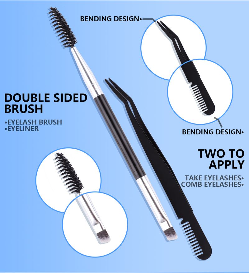 False Eyelashes False Eyelash Extension Set Single Cluster Of 238 Clusters Of 80D + 100D Thick Natural Segmented Eyelashes_voghion.com