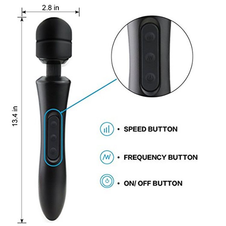 USB Opluedstatiounen Vibration Stick 20 Frequenz staark Äerdbiewen Ultra Large Vibration Massager_voghion.com