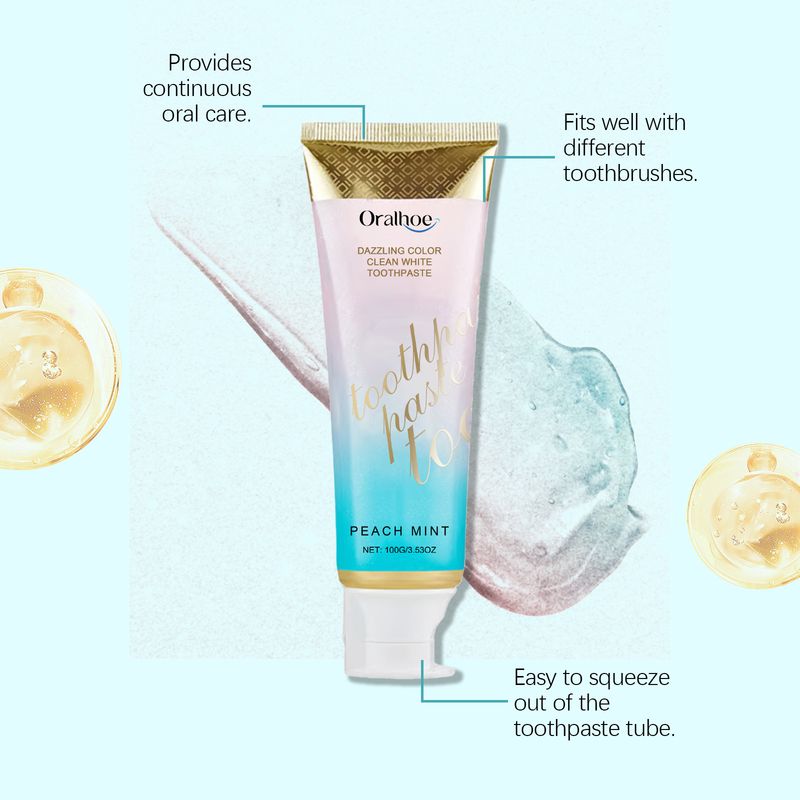 Oralhoe Zahnpasta für frischen Atem und Zahnfleisch, sanfte Reinigung, gelbe Zähne, Zahnstein, tägliche Mundpflege_voghion.com