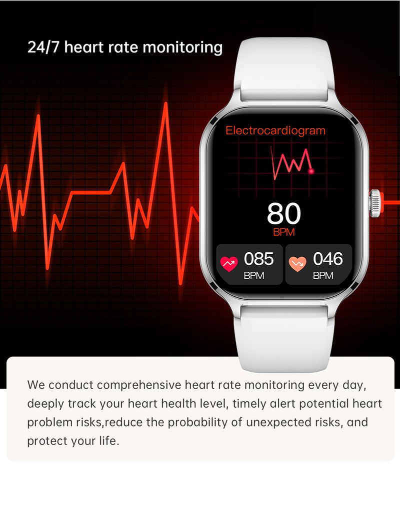 Smartwatches GtS4 Smartwatch Armband 2.01 Groot Scherm Sport Bluetooth Horloge Ring Hartslagmeter_voghion.com