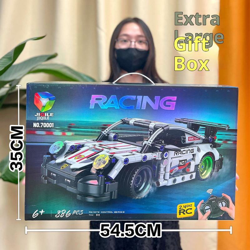 Children's Toy Small Particle Racing Car Warship Educational Building Blocks Mechanism Gift_voghion.com