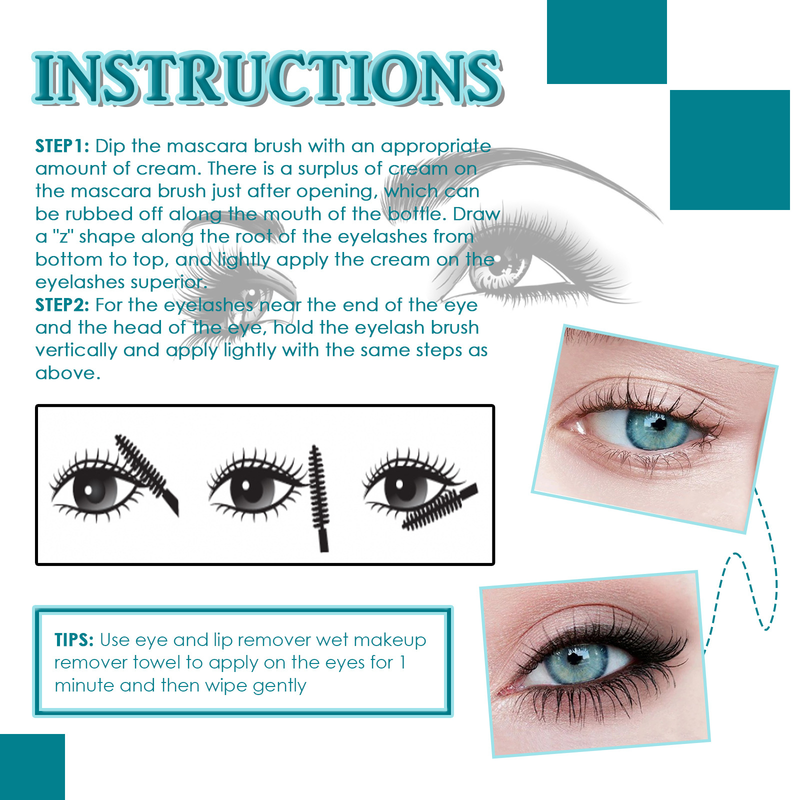 EELHOE Mascara Black, long and thick eyelashes that don’t take off makeup and don’t smudge, naturally curl and moisturize the mascara_voghion.com