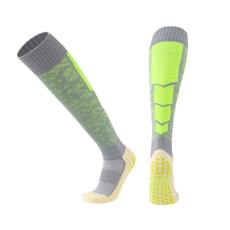 Football Socks Long Over The Knee Football Socks With Thickened Towel Soles, Non Slip And Wear Resistant Socks With Glue_voghion.com