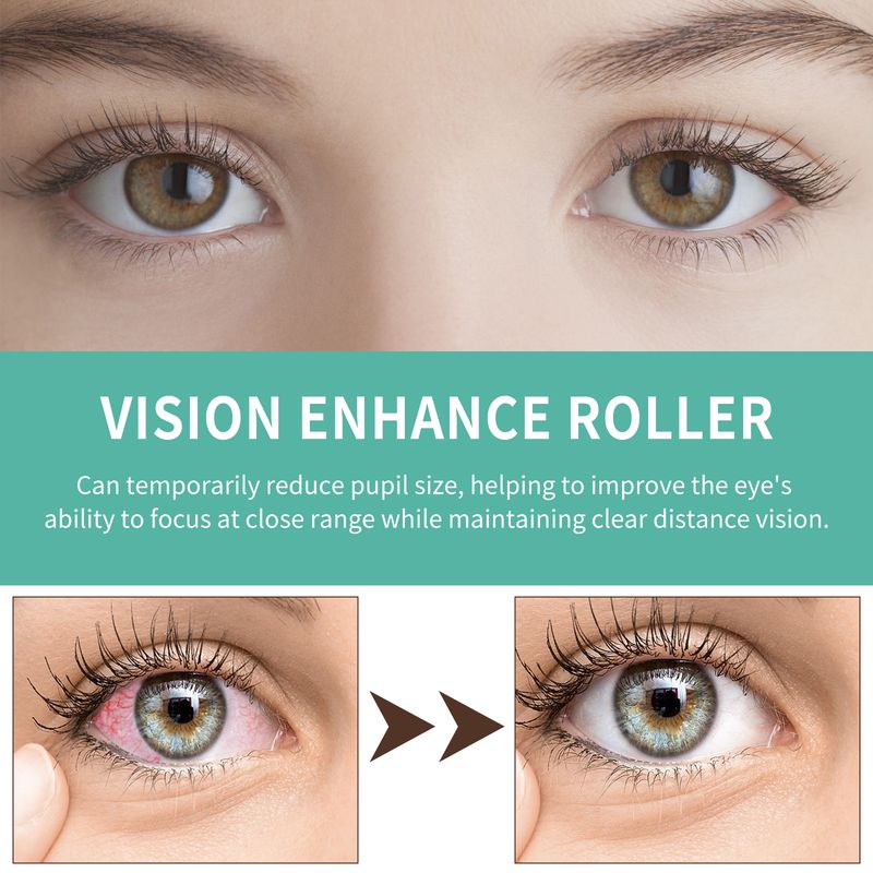 EELHOE Vision Enhance Roller, Relax Eye Vision Lindre Tørre Øyne Tretthet Pleie Massasjerull_voghion.com