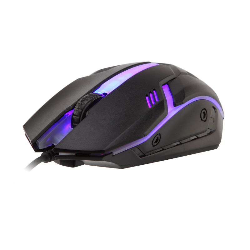 Souris optique filaire lumineuse colorée pour ordinateur de bureau_voghion.com