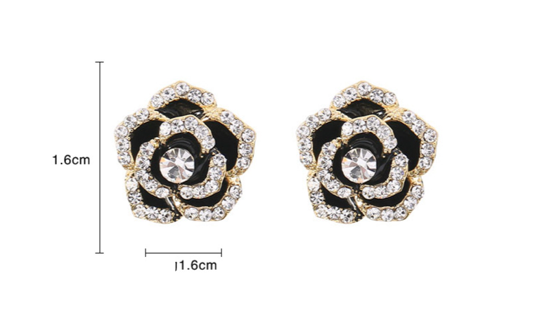 Naisten asusteet Diamond setti yksinkertainen temperamentti muotoilu tunne trendi korvakorut korvakorut_voghion.com