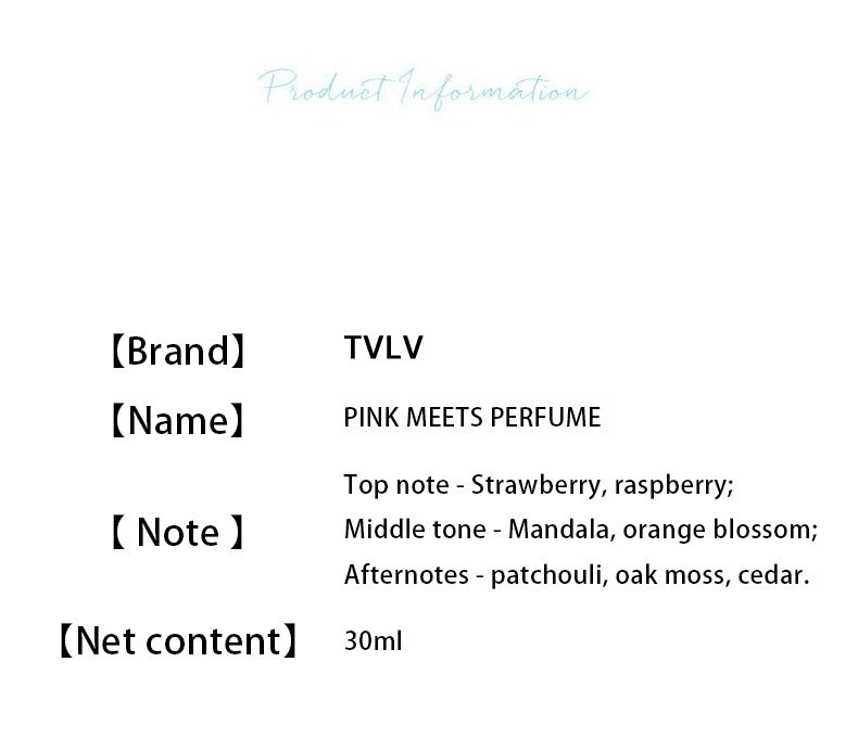 Damenparfums Exklusives TVLV Pink Encounter-Parfüm Langanhaltender Duft Vietnamesischer Duft Frischer, leichter Duft Blumiges und fruchtiges Parfüm_voghion.com