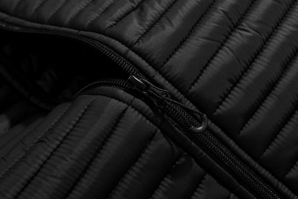 Performance Tech Hooded Jacket For Men & Women - Slim-Fit Winter Coat With Seamless Insulation, Water-Repellent Finish (White, Black)_voghion.com