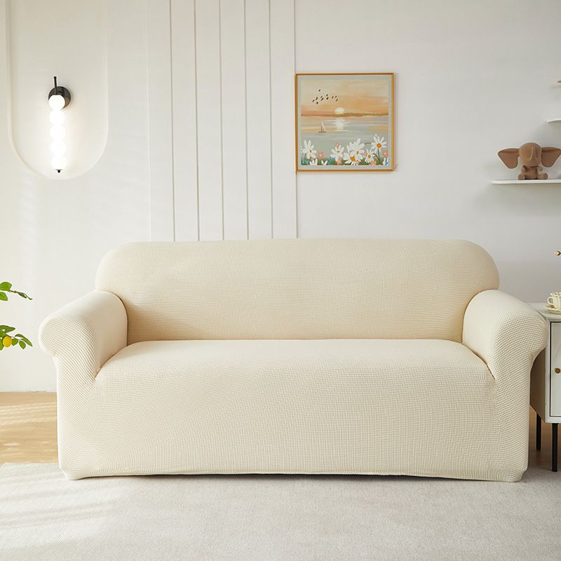 Copridivano in pile di alta qualità - Elasticizzato, antiscivolo, protezione completa per divani singoli/doppi/tre posti, uso per tutte le stagioni, 12 colori alla moda_voghion.com