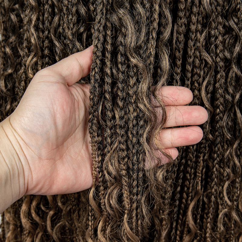 32inch long synthetic lace braid 9*6 transparent lace hand-woven braid with flower wig headgear box braid with baby hair_voghion.com