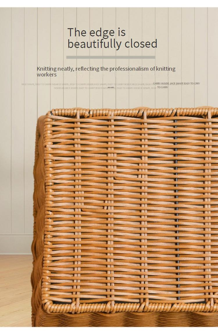 Rustic Woven Metal Basket - Anti-Rust Wire Fruit & Snack Storage Bin (Commercial Grade, Durable, Multi-Purpose For Home & Store Use)_voghion.com