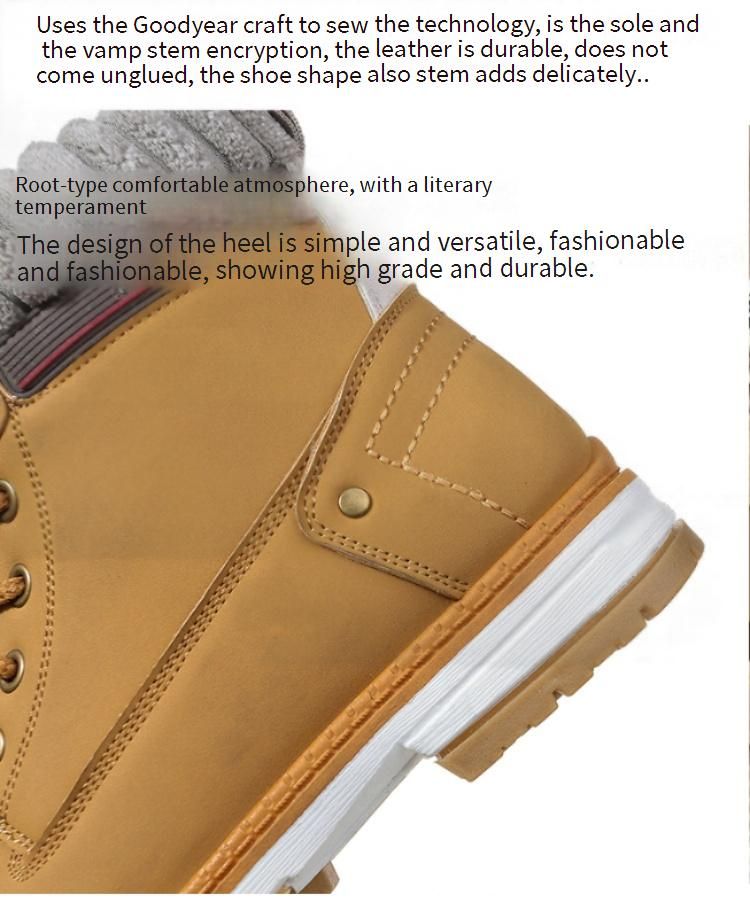 Women's Chunky Sole Ankle Boots Waterproof PU Leather Round Toe Lace-Up Combat Boots For Women Size 42_voghion.com