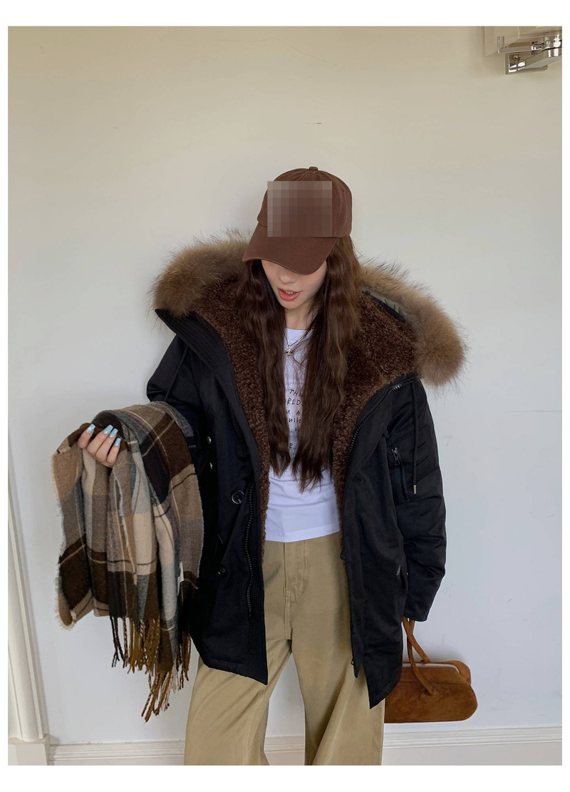 Winter Women's Longline Puffer Coat With Faux Shearling - Fleece-Lined Warm Jacket For Petite & Regular Sizes_voghion.com