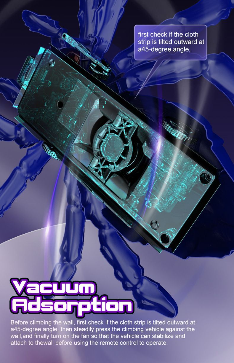 Lagartixa escaladora de paredes controlada remotamente, aranha inteligente recarregável com simulação de rastejamento, brinquedo elétrico infantil para pegadinhas (venda por atacado)._voghion.com