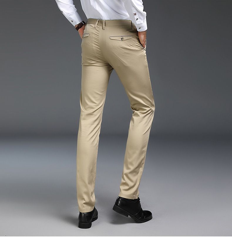 Hochwertige Herren-Anzughose für Business und Freizeit – knitterfreie, knitterfreie Hose mit gerader Passform in klassischem Schwarz_voghion.com