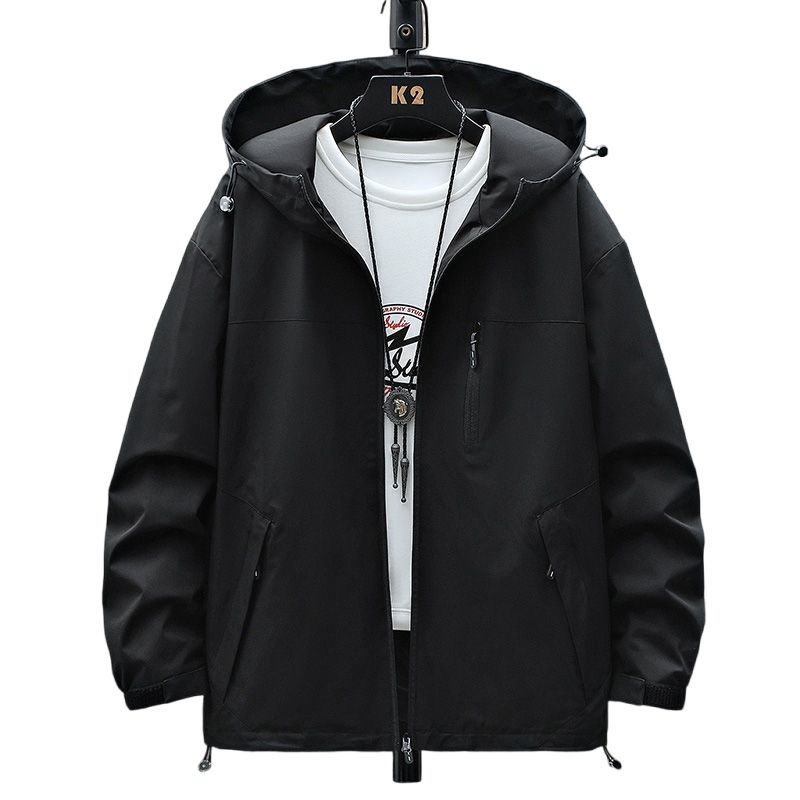 Wind Breaker Waterproof Sports Reversible Custom Jackets for Men Canvas Fabric Casual Zipper Jacket Woven Printed_voghion.com