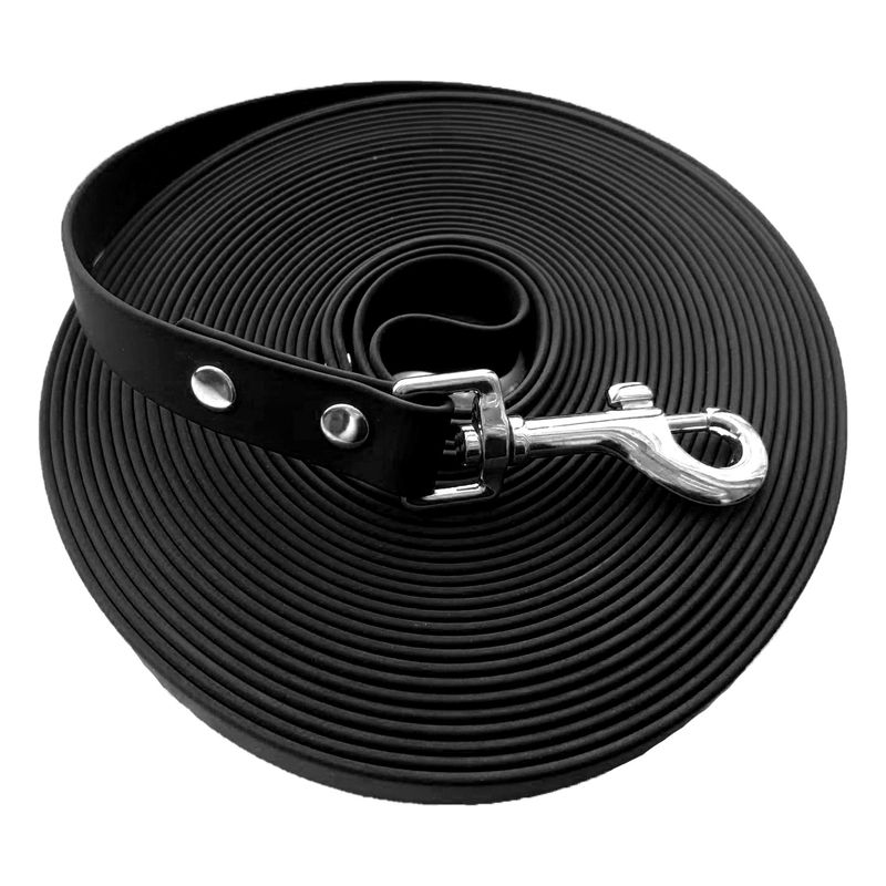 Dog Pet Supplies PVC Coated Nylon Webbing Leash Waterproof Stain Resistant Durable_voghion.com