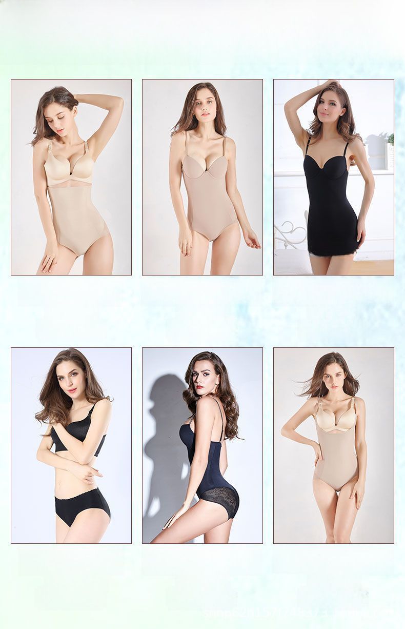 Summer Ultra-thin Body Shaping Clothes with Bra Postpartum Body Shaping Underwear Abdomen Tinting Waist Sling Body Shaping Underwear_voghion.com