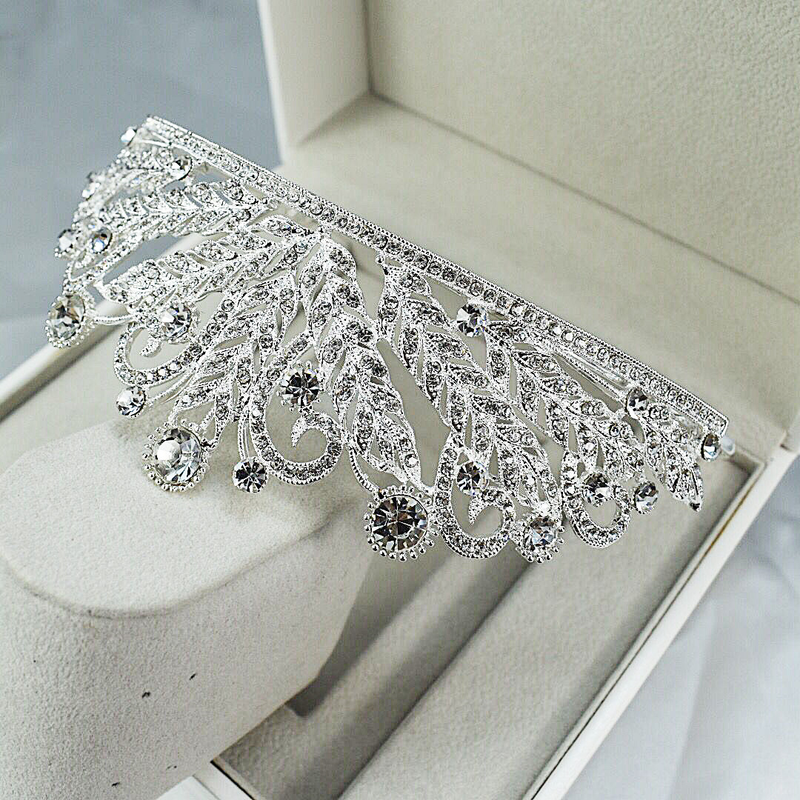 Couronne de mariée en alliage de style coréen, nouveau style incrusté de strass, diadème de princesse, couronne d'anniversaire, robe de mariée, accessoires pour cheveux, bandeau_voghion.com