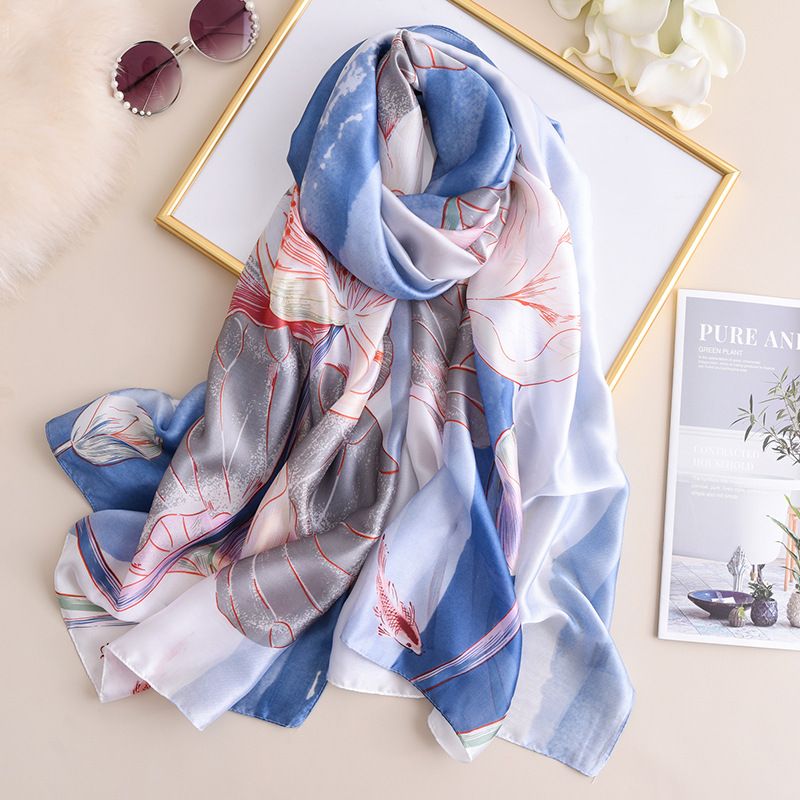 VOOTHOST 180*90cm Marchio di moda Design Spiaggia Morbida seta Sciarpe Donna Scialle Donna Foulard Signore Avvolgere Bandana Muffler Musulmano VB128_voghion.com